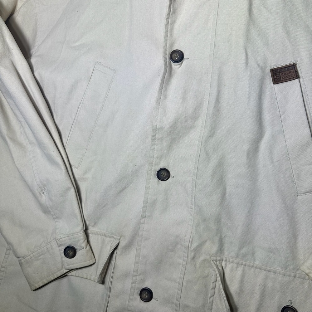 Ralph Lauren Chaps Barn Coat Beige Size Large - Picture 5 of 13